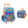 Mochila Hot Wheels Com Rodinhas E Lancheira Luxcel - 3