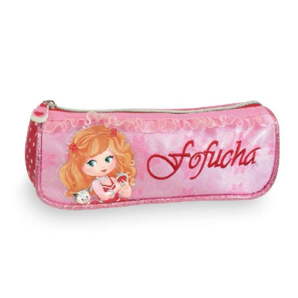 Kit Mochila Rodinhas P Infantil Bebê Garrafinha/Estojo Rosa - 2