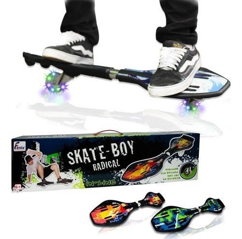 Skate Montado Profissional Infantil Articulado Duas Rodas Radical - Verde - 1