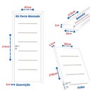 Ver imagem 3 de Kit Porta de Madeira 215x96cm Batente 20cm com Guarnição Cristal Primer Uniportas Abertura Direita