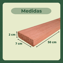 Ver imagem 4 de 30 Ripas Sarrafos Eucalipto 2x7x50cm Aplainado Artesanato
