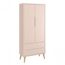 Ver imagem 6 de Jogo de Quarto para Bebê Completo 2 Portas Théo New Rosa Fosco com Natural - Reller