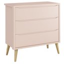 Ver imagem 4 de Jogo de Quarto para Bebê Completo 2 Portas Théo New Rosa Fosco com Natural - Reller