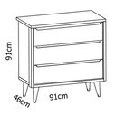 Ver imagem 5 de Jogo de Quarto para Bebê Completo 2 Portas Théo New Rosa Fosco com Natural - Reller