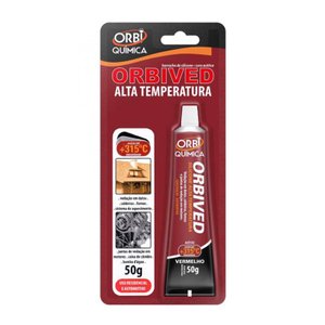 Silicone para Motor de Alta Temperatura Vermelho 50g - Orbi Química 2560 Vermelho