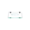 Ver imagem 1 de Saboneteira em Vidro Incolor Lapidado - Aquabox - 14cmx9cmx8mm.