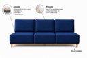 Ver imagem 2 de Sofá Atenas Fixo 220cm - Azul