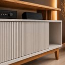 Ver imagem 4 de Rack para TV Ate 75' NT1385 Off White / Freijo Notável Móveis