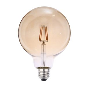 Lâmpada Filamento LED G125 E27 Retro Vintage Ambar 2.400K Bivolt Blumenau