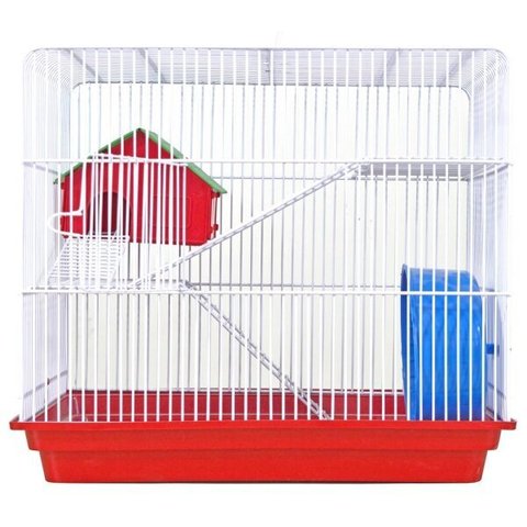 Gaiola para Hamster Topolino Contrera Verm 3 Andares Epoxi