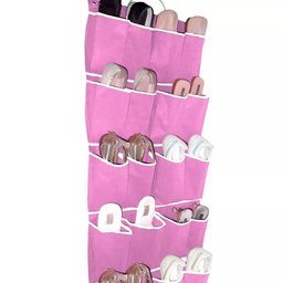 Sapateira de Porta Parede 8 e 10 Pares de Sapato Tênis Tnt Resistente:rosa/10 Pares - 1