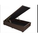 Ver imagem 2 de Cama Box Baú Viúva 128x188x0,40 Premium Corino Marrom
