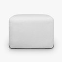 Ver imagem 4 de Puff Retangular Decorativo para Sala Orgânico Confortável e Reforçado Bouclé