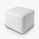 Ver imagem 2 de Puff Retangular Decorativo para Sala Orgânico Confortável e Reforçado Bouclé