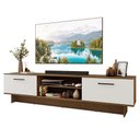 Ver imagem 2 de Rack para Tv até 80 Polegadas 218 Cm 2 Portas Rustic/branco Agata Madesa