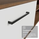 Ver mais imagens de Rack para Tv até 80 Polegadas 218 Cm 2 Portas Rustic/branco Agata Madesa