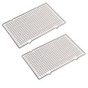 Ver imagem 1 de Kit com 2 Grade para Esfriar Alimentos Rack Suporte Pão Bolo Biscoito Pizza Torta Confeitaria