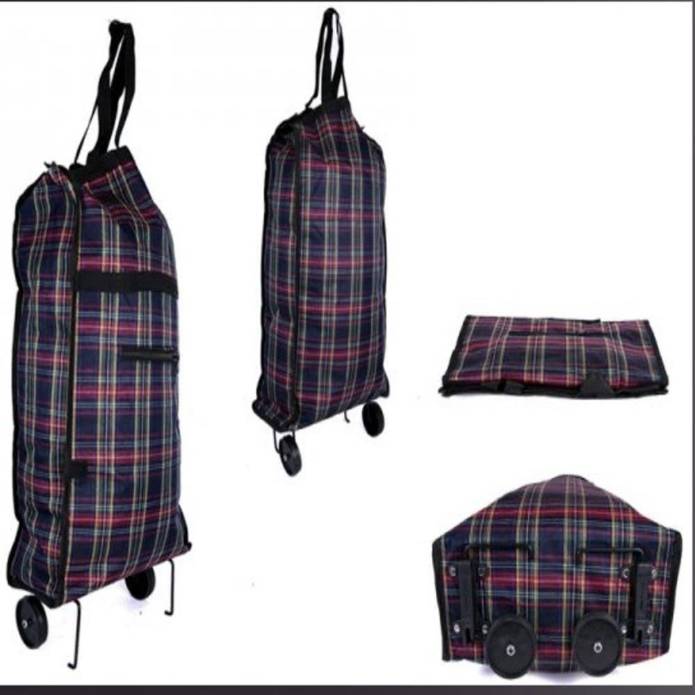 CARRINHO DE COMPRAS FEIRA BOLSA DOBRAVEL SACOLA DE MAO COM RODA