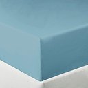 Ver imagem 2 de Lençol Tecebem Solteiro Malha C/ Elástico Liso 88cmx188mx30cm Azul