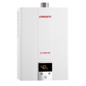 Aquecedor de Água a Gás Lorenzetti Lz2000de-b Branco Digital 20 Litros Bivolt para Gn