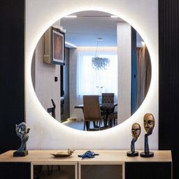Espelho Redondo com Led Lapidado - 60 Cm - 7