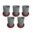 Ver imagem 1 de Kit 5 Comedouros Para Aves Todo De Plástico 5Kg Cada Er