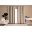 Ver imagem 1 de Cortina Blackout Tecido 2,50m x 2,20m Para Varão Simples:Avelã