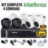 Kit CfTV Intelbras Completo 4 Câmeras Ahd 720P DVR 4 Canais - 1