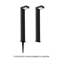 Poste / Balizador de Jardim Taschibra Superiore Led 10w Bivolt Preto 15100114 - 3