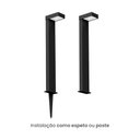 Ver imagem 3 de Poste / Balizador de Jardim Taschibra Superiore Led 10w Bivolt Preto 15100114