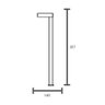 Poste / Balizador de Jardim Taschibra Superiore Led 10w Bivolt Preto 15100114 - 6