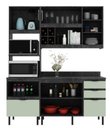 Ver mais imagens de Armário de Cozinha Completa Modulada Reta 6 Peças 180cm Cz1203 Begônia Tecnomóbili