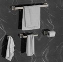 Ver imagem 1 de Kit Acessórios Banheiro Lavabo Luxo 4 Peças Níquel Escovado