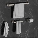 Ver imagem 5 de Kit Acessórios Banheiro Lavabo Luxo 4 Peças Níquel Escovado