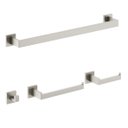 Ver imagem 2 de Kit Acessórios Banheiro Lavabo Luxo 4 Peças Níquel Escovado