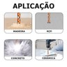 Kit 10 Broca de Torção Triangular Multifuncional 6Mm - 6