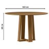 Mesa de Jantar 120 Cm Isabela sem Vidro Ype – New Ceval - 2
