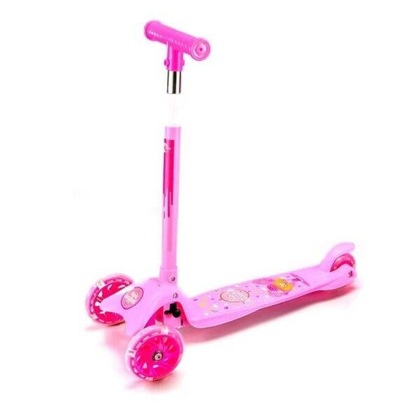 Kit Patinete 3 Rodas + Acessórios de Segurança Unitoys Rosa - 2