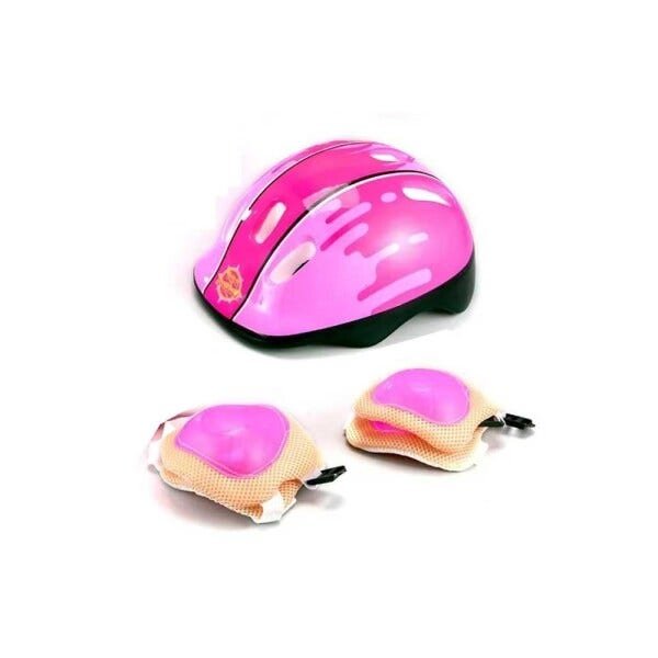 Kit Patinete 3 Rodas + Acessórios de Segurança Unitoys Rosa - 3