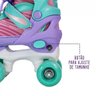 Patins 4 Rodas + Kit de Segurança Unitoys 34 Ao 37 - Violeta - 5
