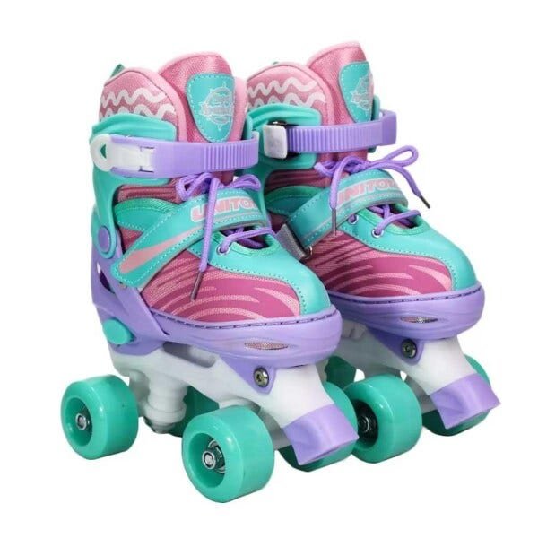 Patins 4 Rodas + Kit de Segurança Unitoys 34 ao 37 - Violeta - 3