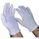 Ver imagem 1 de Luva De Algodão Branco 12 Pares Tamanho M