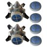 Kit Máscaras respiratórias Mastt 1/4 facial e filtros pó - 1