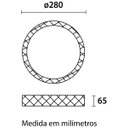 Ver imagem 2 de Plafon Blumenau Shine LED Redondo Acrílico 28cm