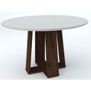 Ver imagem 2 de Mesa de Jantar Redonda Isabela 1,35m Alamo/off White - New Ceval
