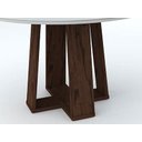 Ver imagem 3 de Mesa de Jantar Redonda Isabela 1,35m Alamo/off White - New Ceval