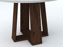 Ver imagem 3 de Mesa de Jantar Redonda Isabela 1,35m Alamo/off White - New Ceval