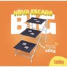 Tubline Escada BIG até 40 kilos Para Cães Cachorro Dobravel Pet cor Azul 7705-N08 - Azul - 1