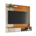 Ver imagem 3 de Rack Suspenso para TV Bancada Suspensa Aurora 65 Polegadas MDP Cinamomo e Off White Casah