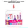 Kit Maquiagem Infantil Estojo Corajosa Com Batom Esmalte Gloss Adesivo Menina Magia de Princesa Sell - 4